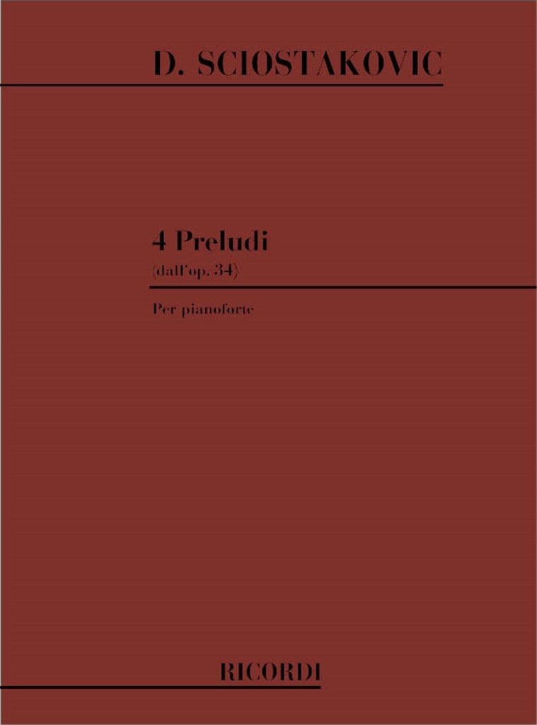 4 Preludi Dall'Op. 34